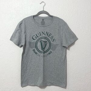 Guinness Dublin Ireland short sleeve shirt gray size medium